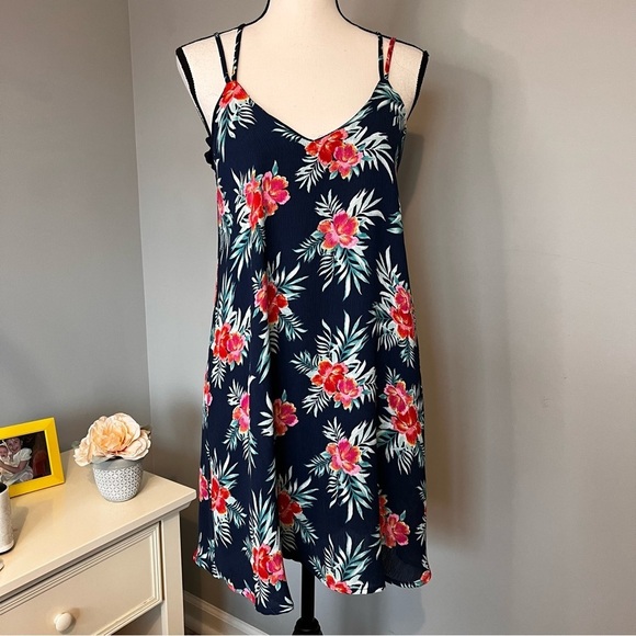 My Michelle Floral Layered Strappy Cami Summer Dress - Picture 2 of 8